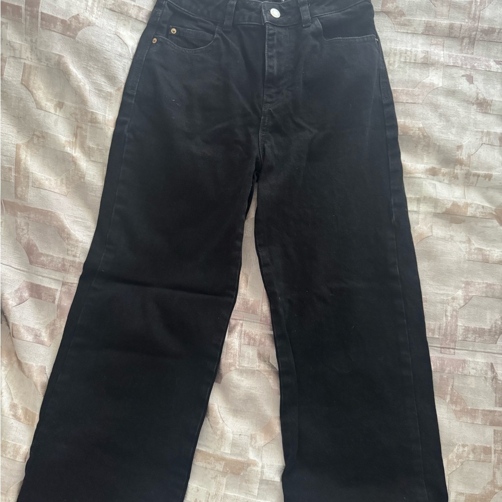 Zara Charcoal Denim Trousers
